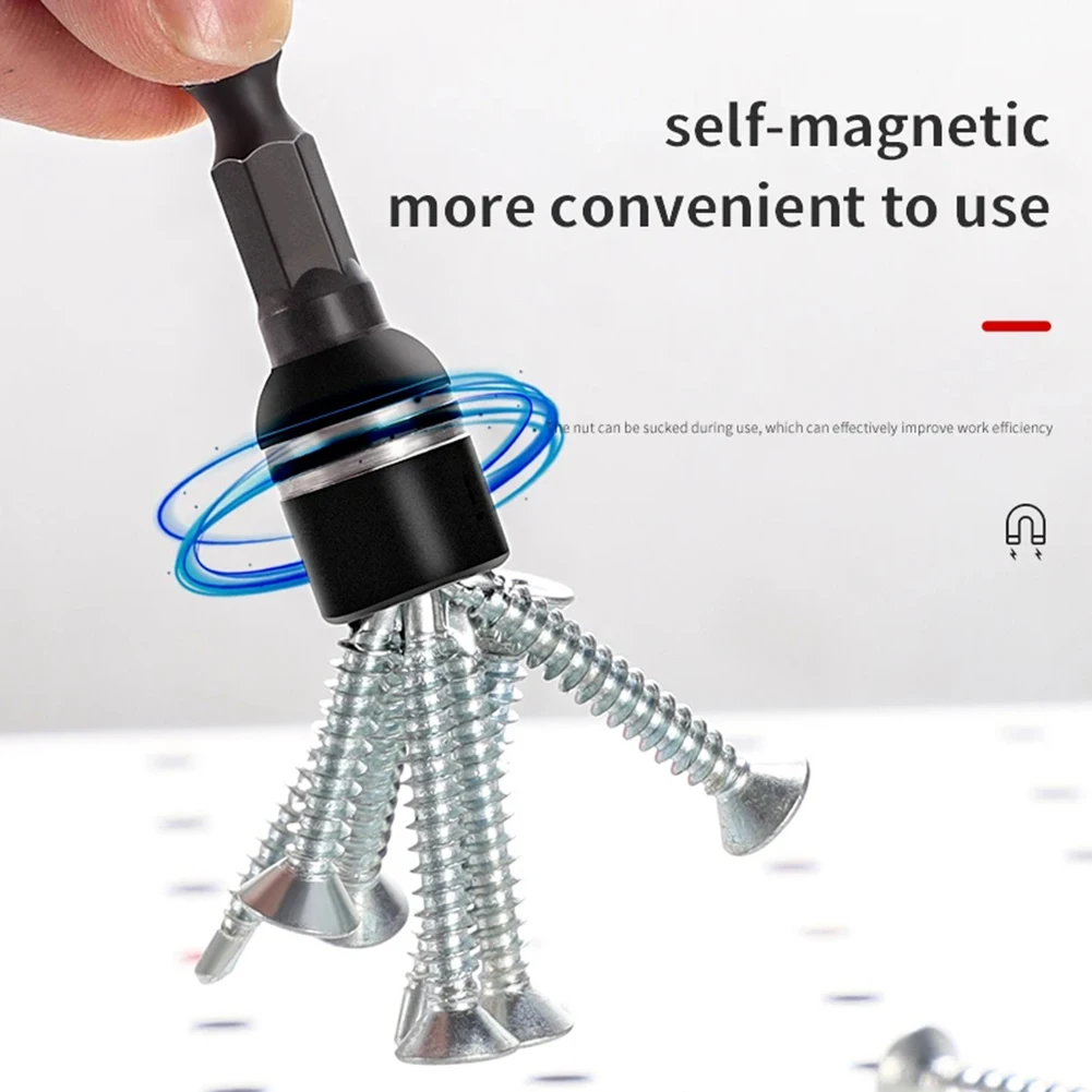 Multifunctional Auto Repair Tools Alloy Steel Hex Magnetic Socket High Durability Slight Manual Measurement Deviation