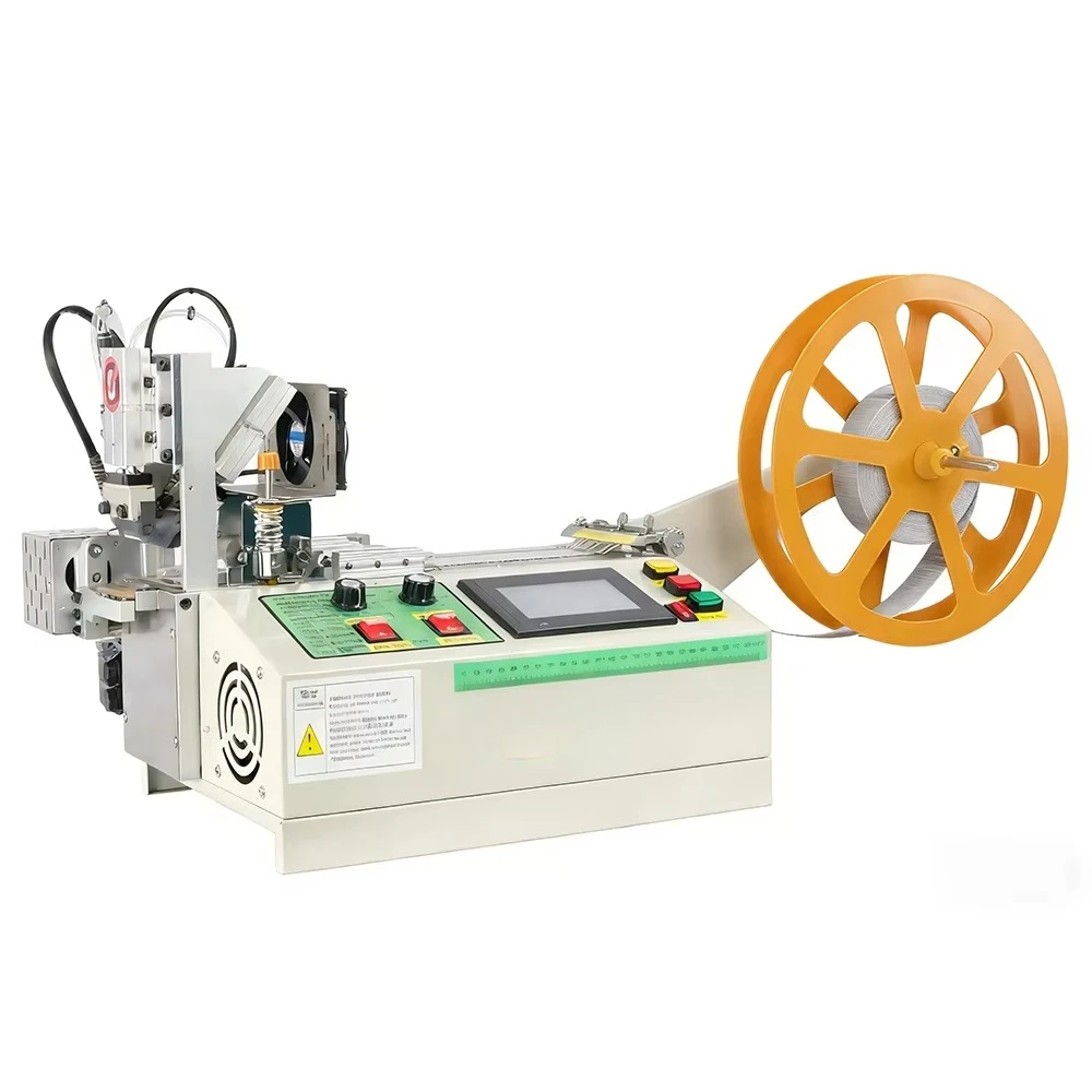 New Automatic Motor-Driven Strap Webbing Tape Belt Cutting and Folding Machine