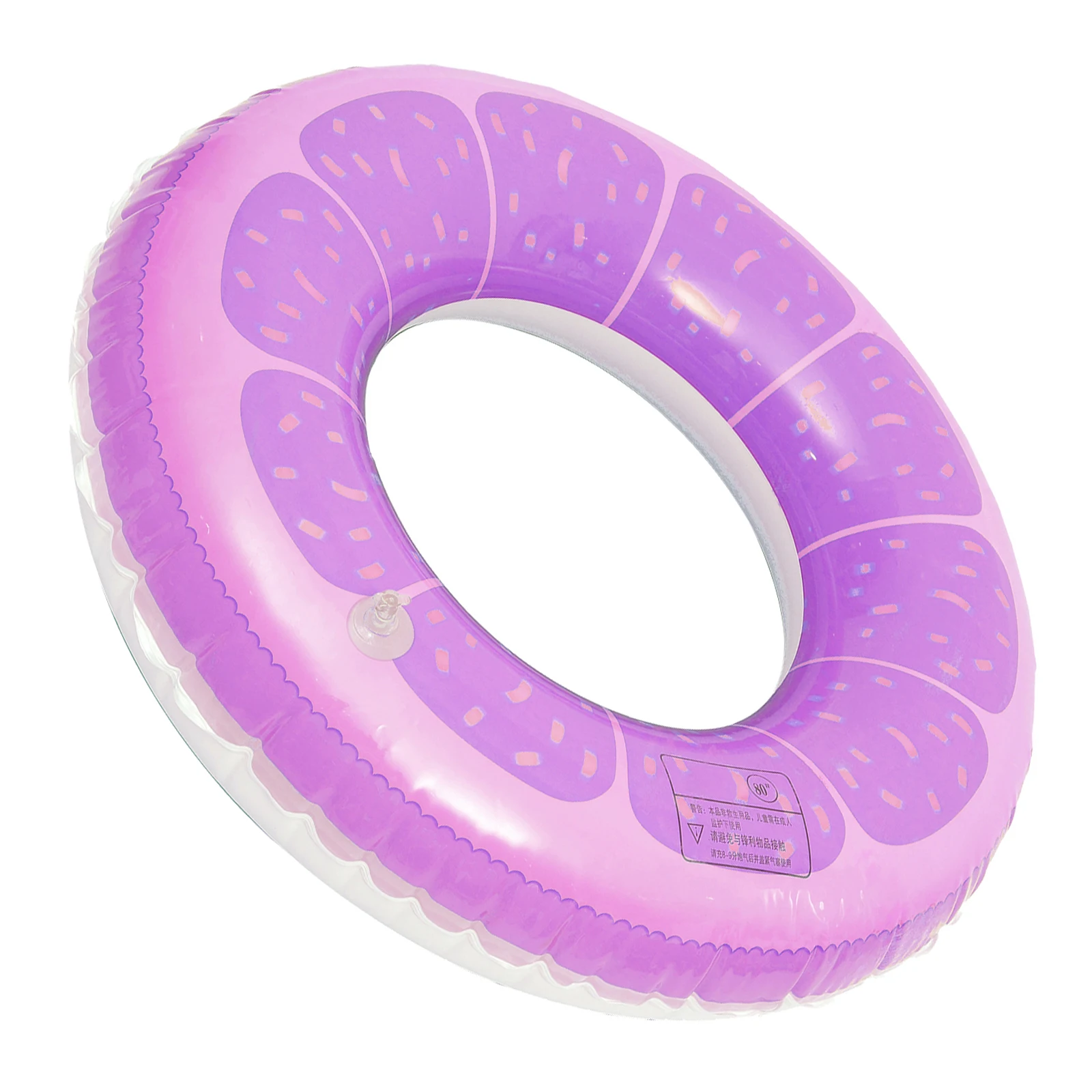 

Inflatable Swim Ring PVC Thickened 80# Random Color Orange Rings Lightweight Portable Swimming Pool Water Floats Summer Safe