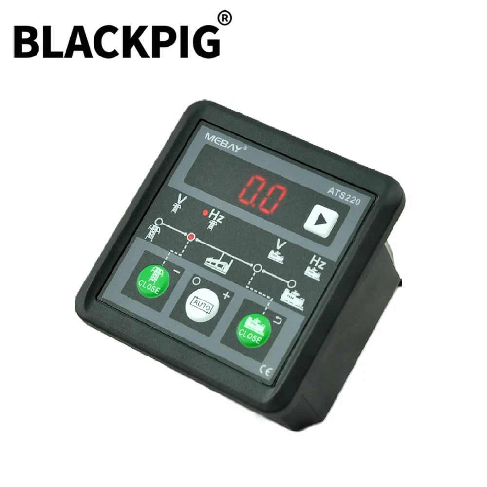 Direct ATS220 Mebay ATS Controller For Generator Automatic Transfer Switch LED Display Genset Auto Manual Control Module Panel image 5