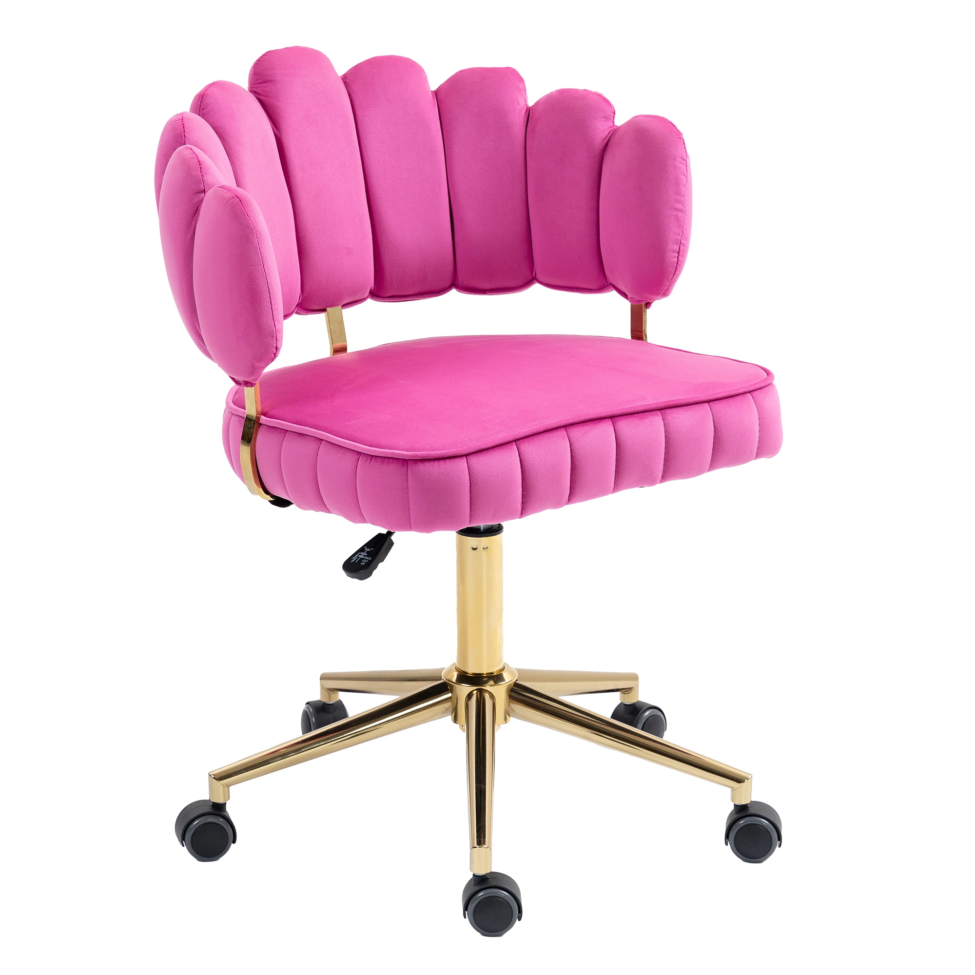 

COOLMORE Velvet Home Office Desk Chair, Modern Cute Computer Chair, Wheels Swivel Height Adjustable Swivel Task Chair for Home