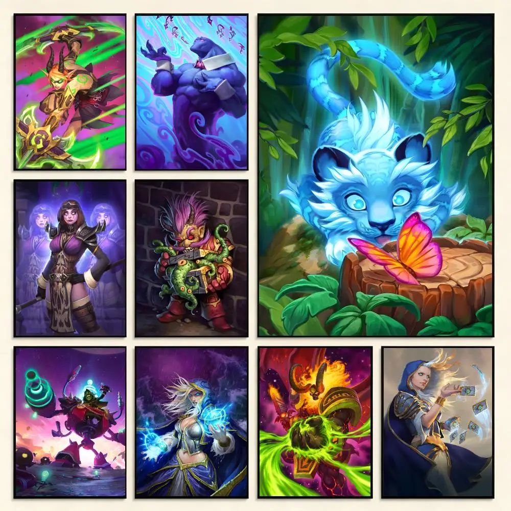 Strategy Game Hearthstone Poster Series Print Unframed Aesthetic Wall Decor Gift Living Room Bedroom