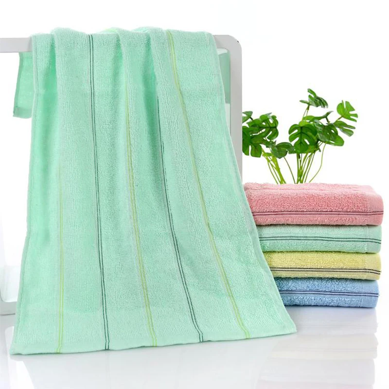 1PC 33*70cm Simple Absorbent Kitchen Rag Jacquard Towel Plain Sweat Absorbent Breathable Soft Home Bathroom Bath Leisure Towel