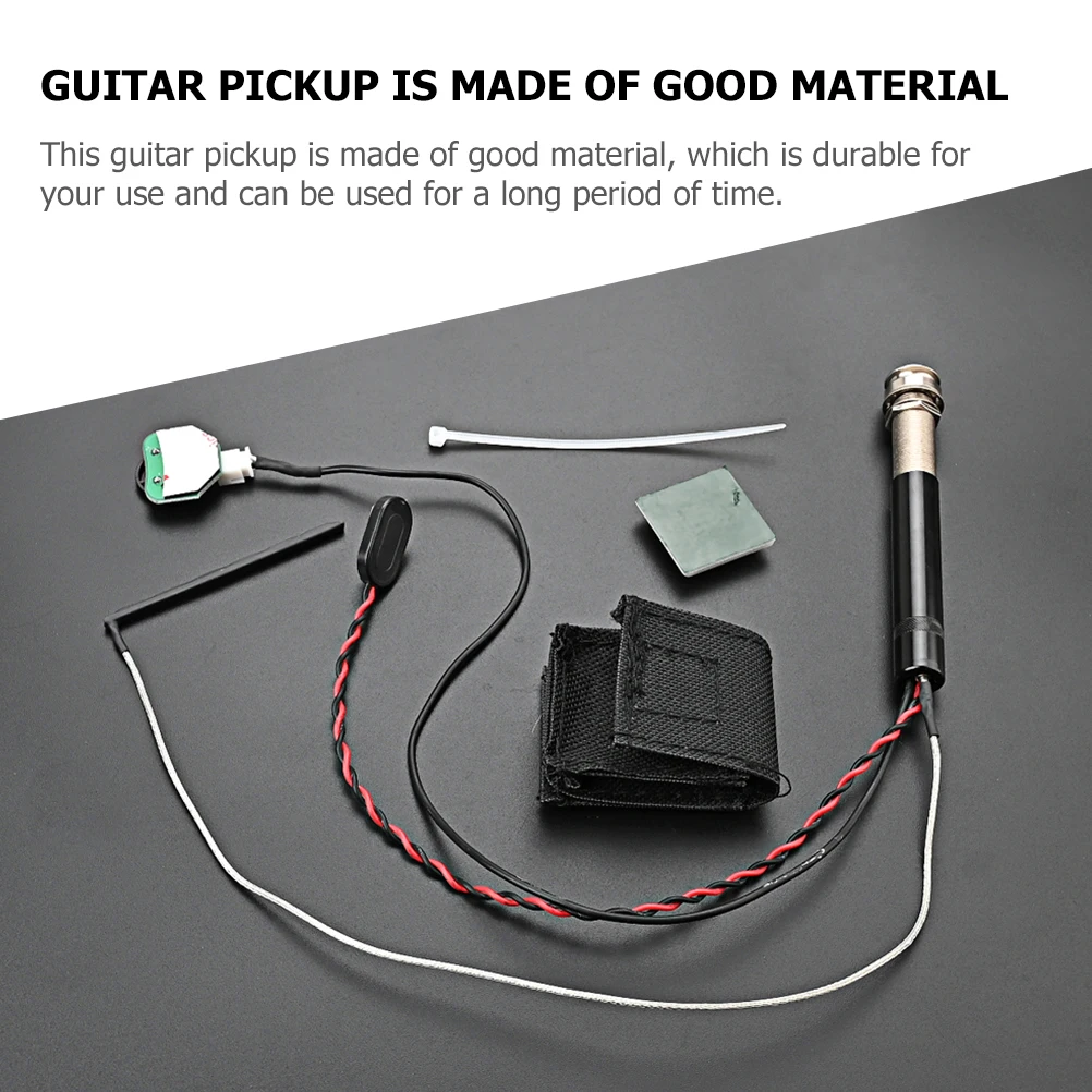 

Pickup for Sound Hole Folk Guitar Piezoelectric Pickup Bass Amplifier Connection Modified Electric Guitar Accessory Contacts