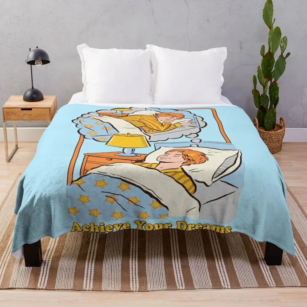 Achieve Your Dreams Throw Blanket Luxury Designer Luxury Thicken Blankets