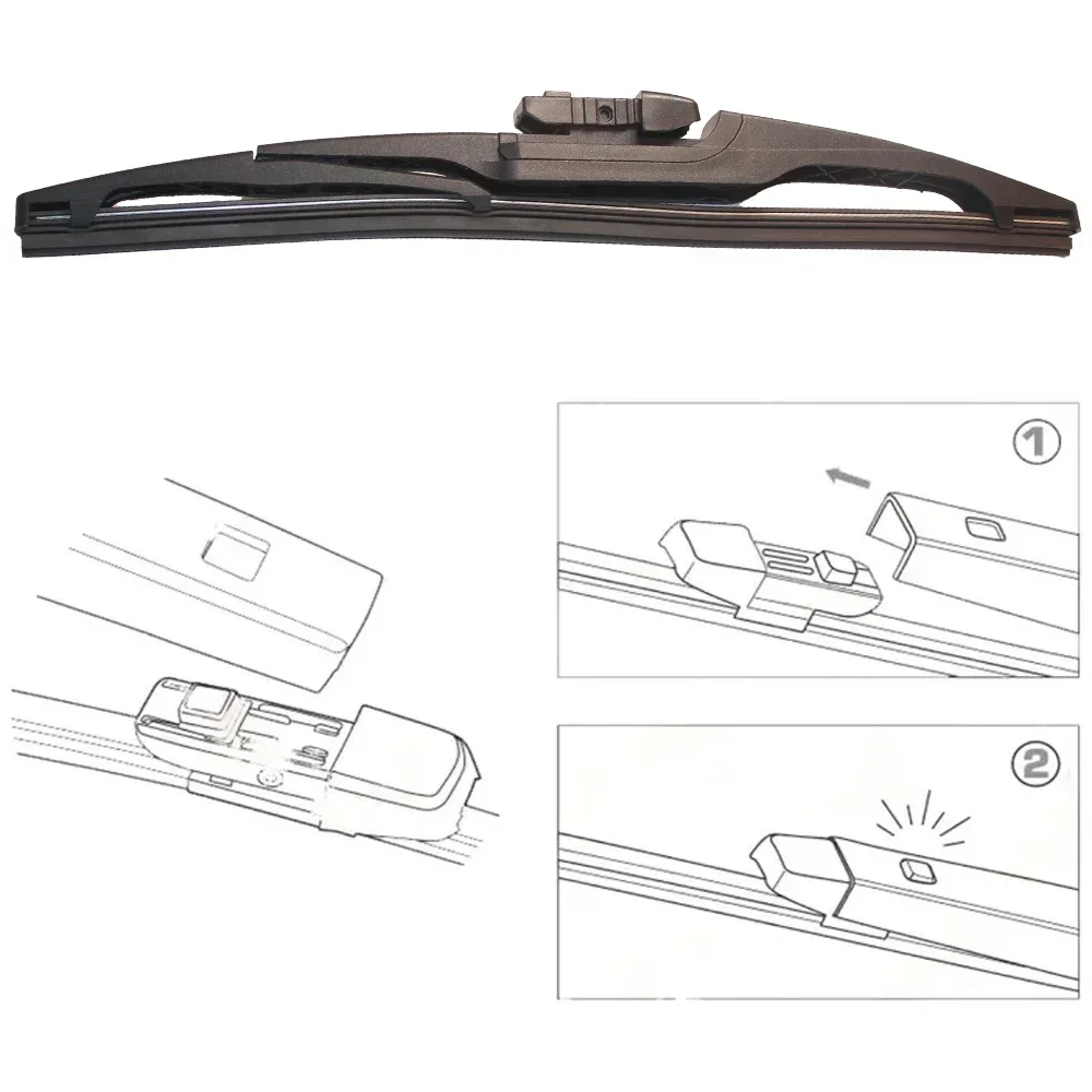 ل Volkswagen VW ID.4 X CROZZ 2021-2024 2022 ممسحة أمامية وخلفية شفرات ممسحة الزجاج الأمامي نافذة فرش 28 "+ 18" + 12" #6