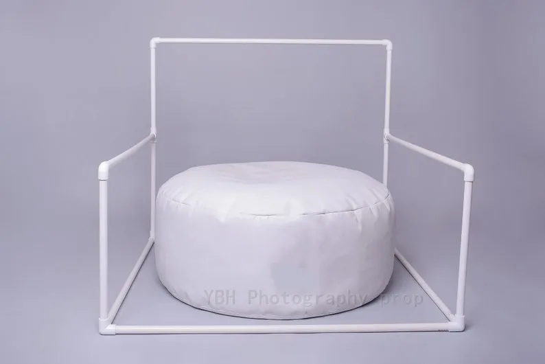 PUF de tamaño profesional para fotografía de recién nacido, almohada para posar, sofá (sin relleno), accesorio para estudio