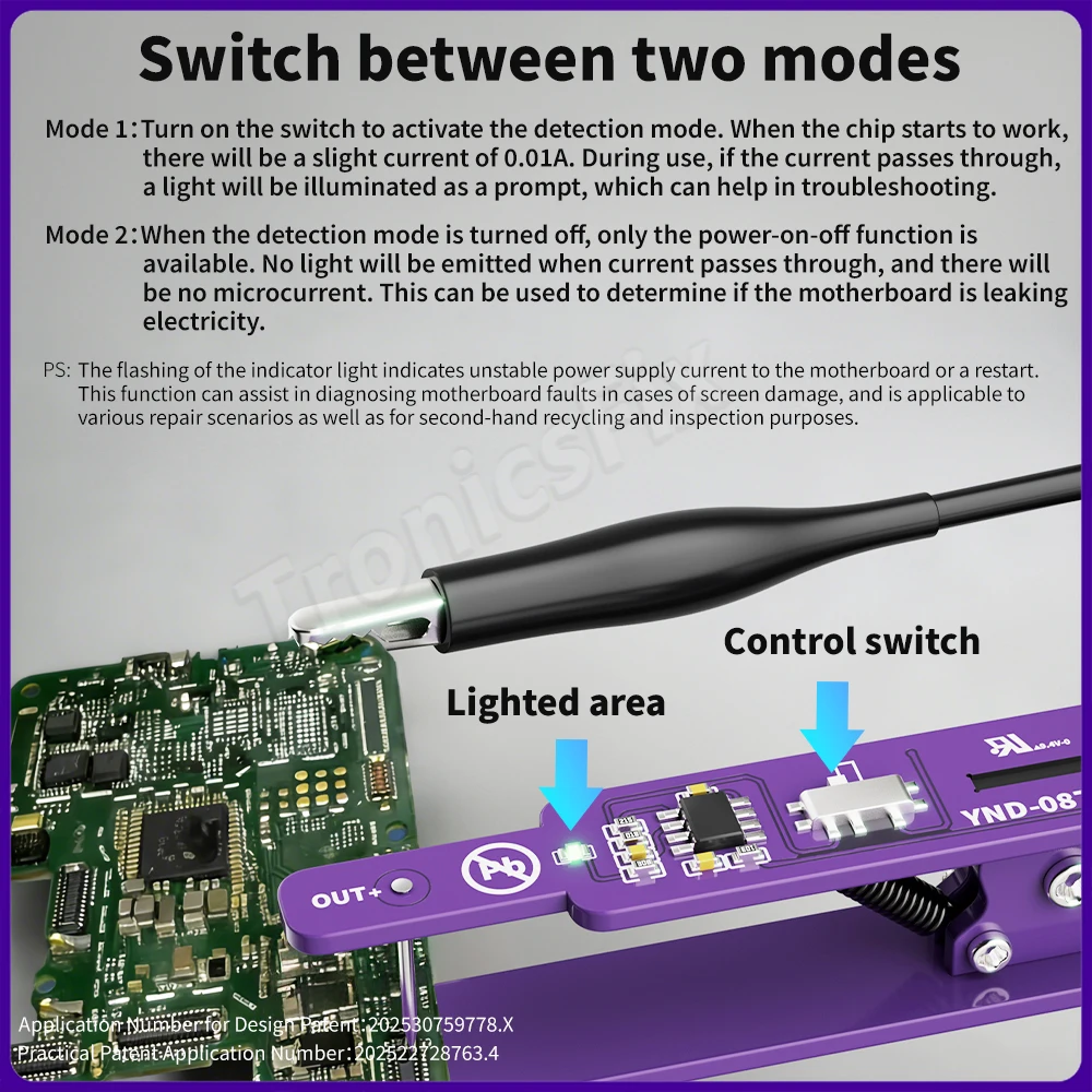 

Lanrui M191 Apple Android non encrypted motherboard full range one click power on clip on universal battery buckle,