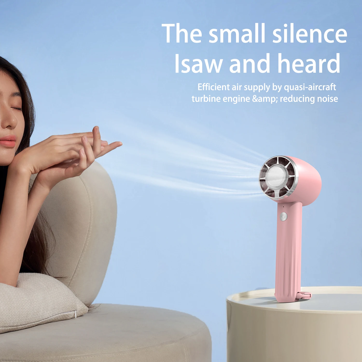 2025 جديد مروحة شحن محمولة الكرتون لطيف طالب صغير شحن مروحة صغيرة محمولة مروحة USB صغيرة جيب صغير #5