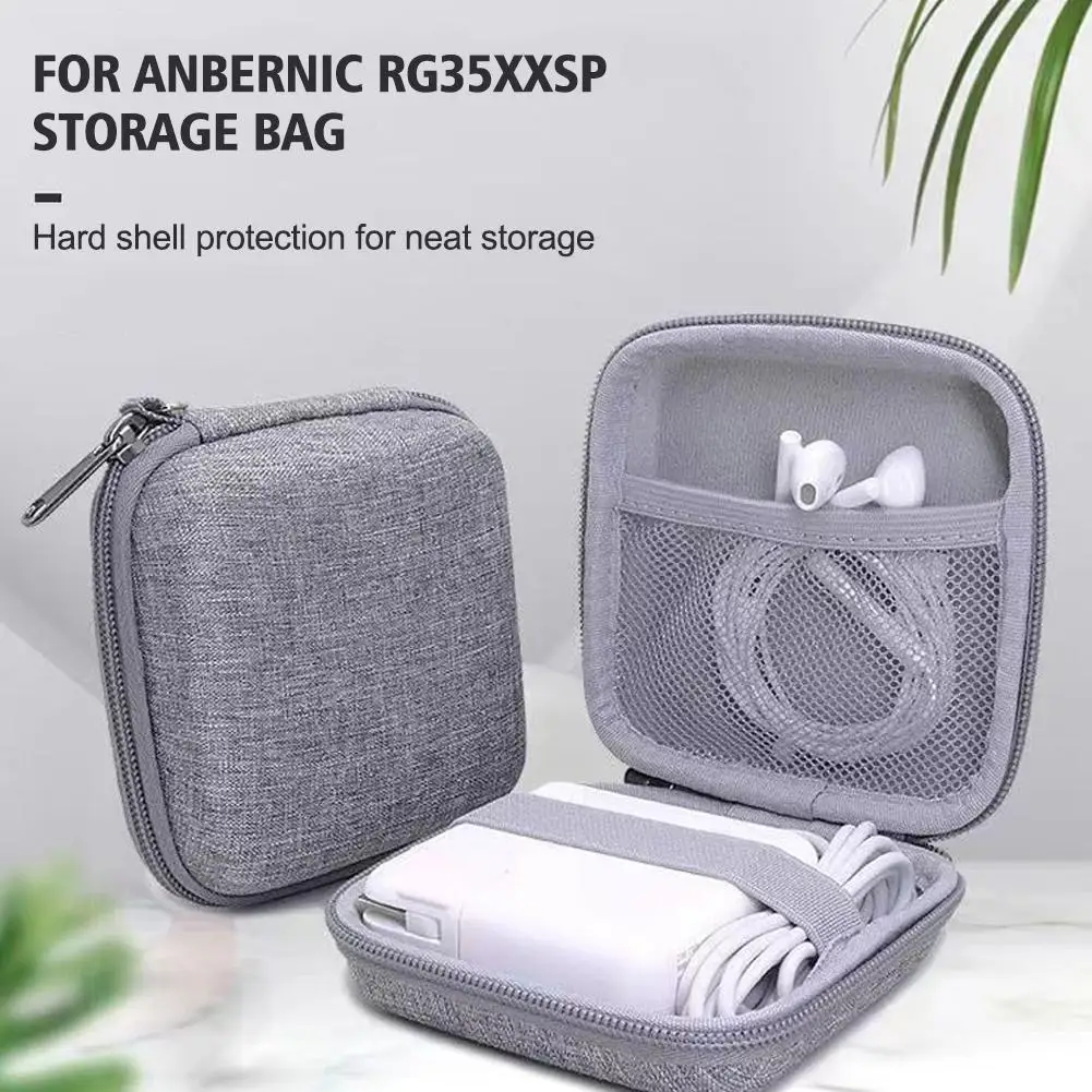 For Anbernic RG35XXSP Case Retro Console RG35XX Flip Cases SP Accessories Bag RG35XX Cable Bags Protect Box Storage Game V4X7