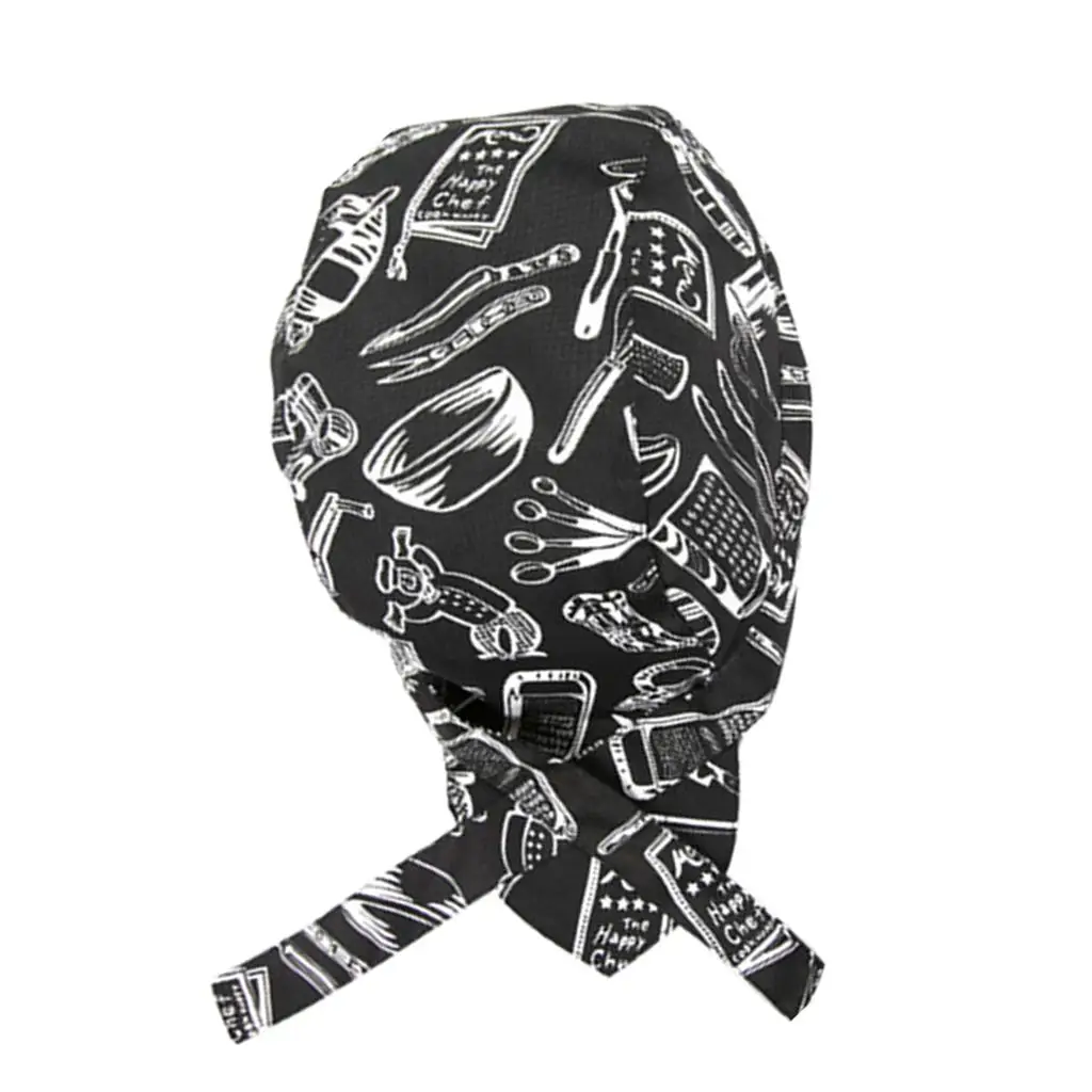 Professional Chef Cap Cotton Skull Cap Elastic Back Waiter Hat Kitchen Workwear for Restaurants Cafes Hotels