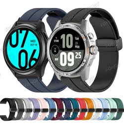 Sports Silicone Strap For TicWatch Pro 5 Enduro Replacement Wristband Bracelet For Ticwatch Atlas Watch Band Correa Accessories