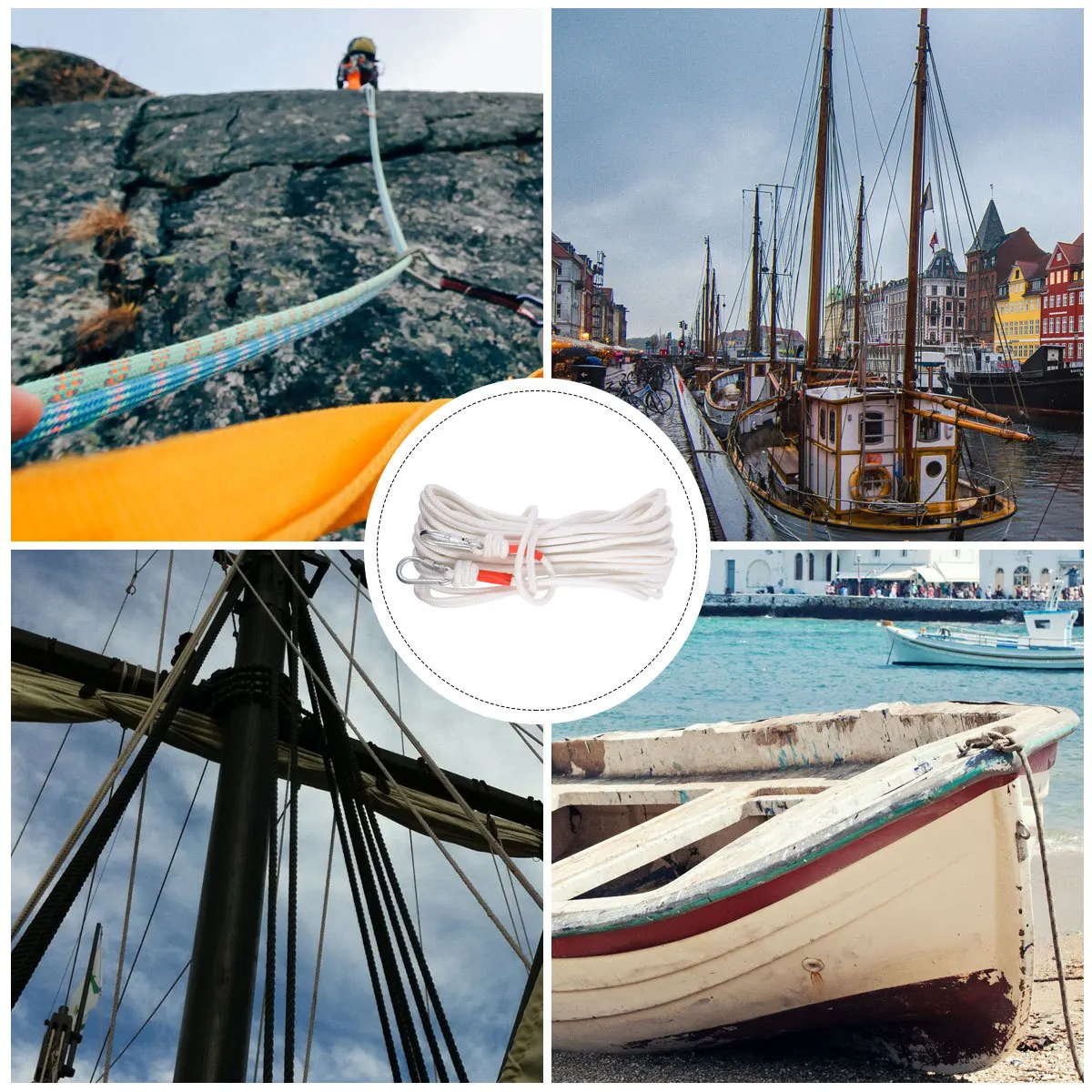 حبل أمان للتسلق في الهواء الطلق، حبل مظلة ثابت، معدات إنقاذ عالية القوة، سلك إنقاذ في حالات الطوارئ #3