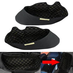 Motorcycle Saddlebag Inner Side Stretched Saddlebag Liner Pads Black Saddle Bag Lining Universal For Harley Touring Honda BMW
