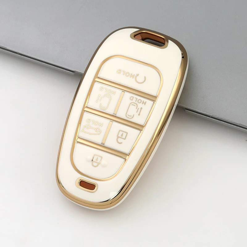 6 Buttons TPU Remote Key Fob Case Cover for Hyundai Tucson NX4 Staria Ioniq Sonata Nexo DN8 Santa Fe TM Accessories