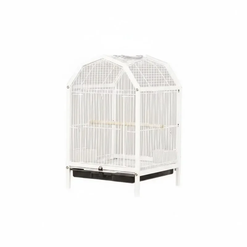 Large Parrot Cage with Wheels Sturdy Breeding Flight Enclosure for Macaws Spacious Metal Bird House Durable Pet Aviary Stand