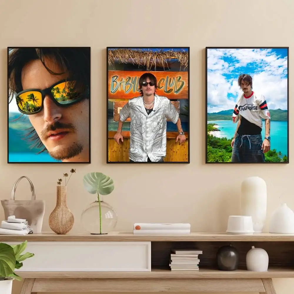 

D-Danny Ocean Babylon Club Poster Self-adhesive Art Waterproof Paper Sticker Coffee House Bar Room