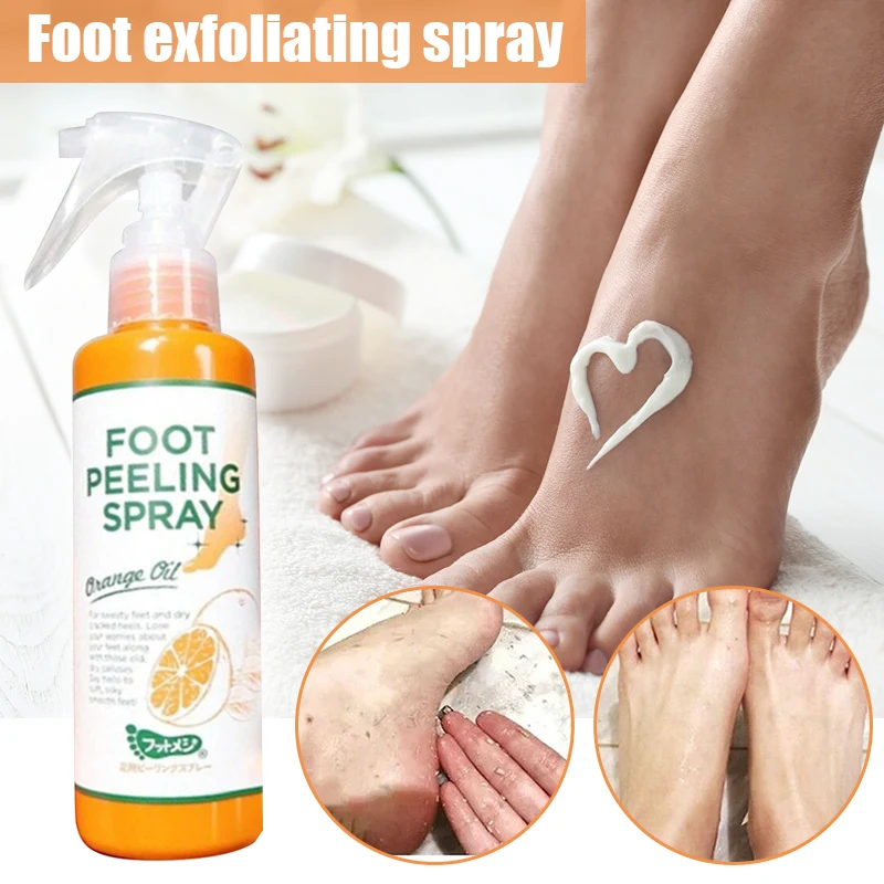 100ml Foot Peeling Spray Elbow Exfoliating Essence Pedicure Cosmetics Non-Irritating Moisturizing Clean & Brighten Skin