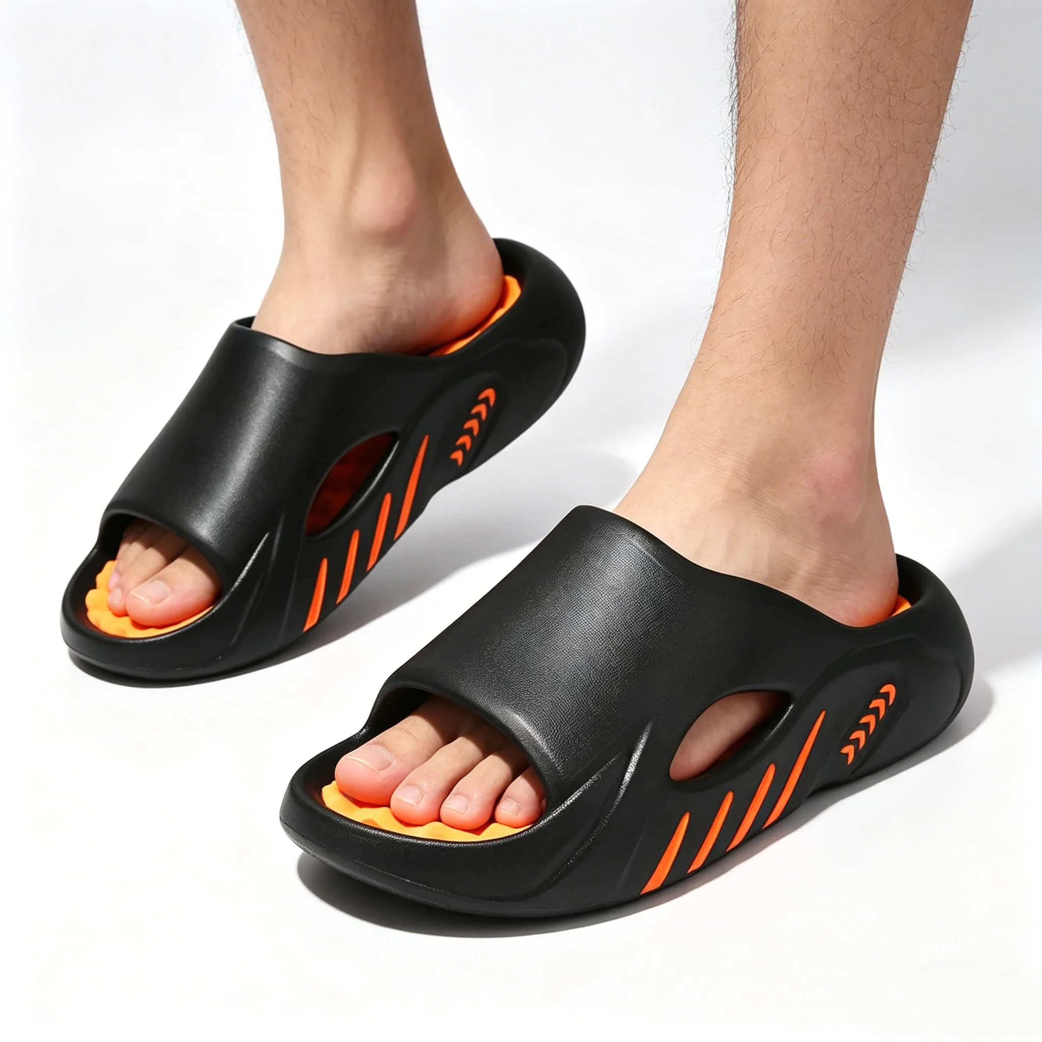 EVA Men Outdoor Slippers Sports Heightened Thick Bottom Slippers Comfortable Breathable Outdoor Slippers