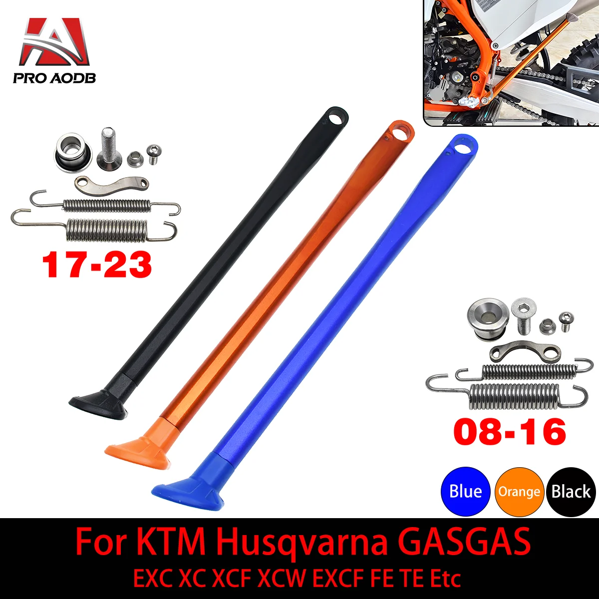 

Motorcycle Parking rack Side rack Stand With Spring Kit For Husaberg KTM FE FX TE EXC XC XCW XCF XCFW Etc Motocross Accessories