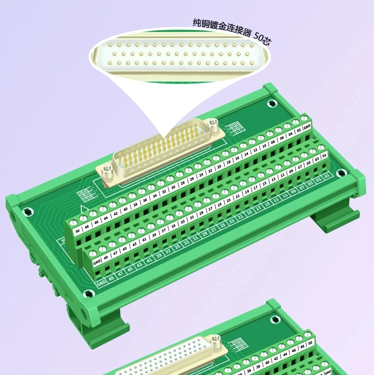 DB50 Female Terminal Block For-Epson Robot Controller IO Terminal Block RC90