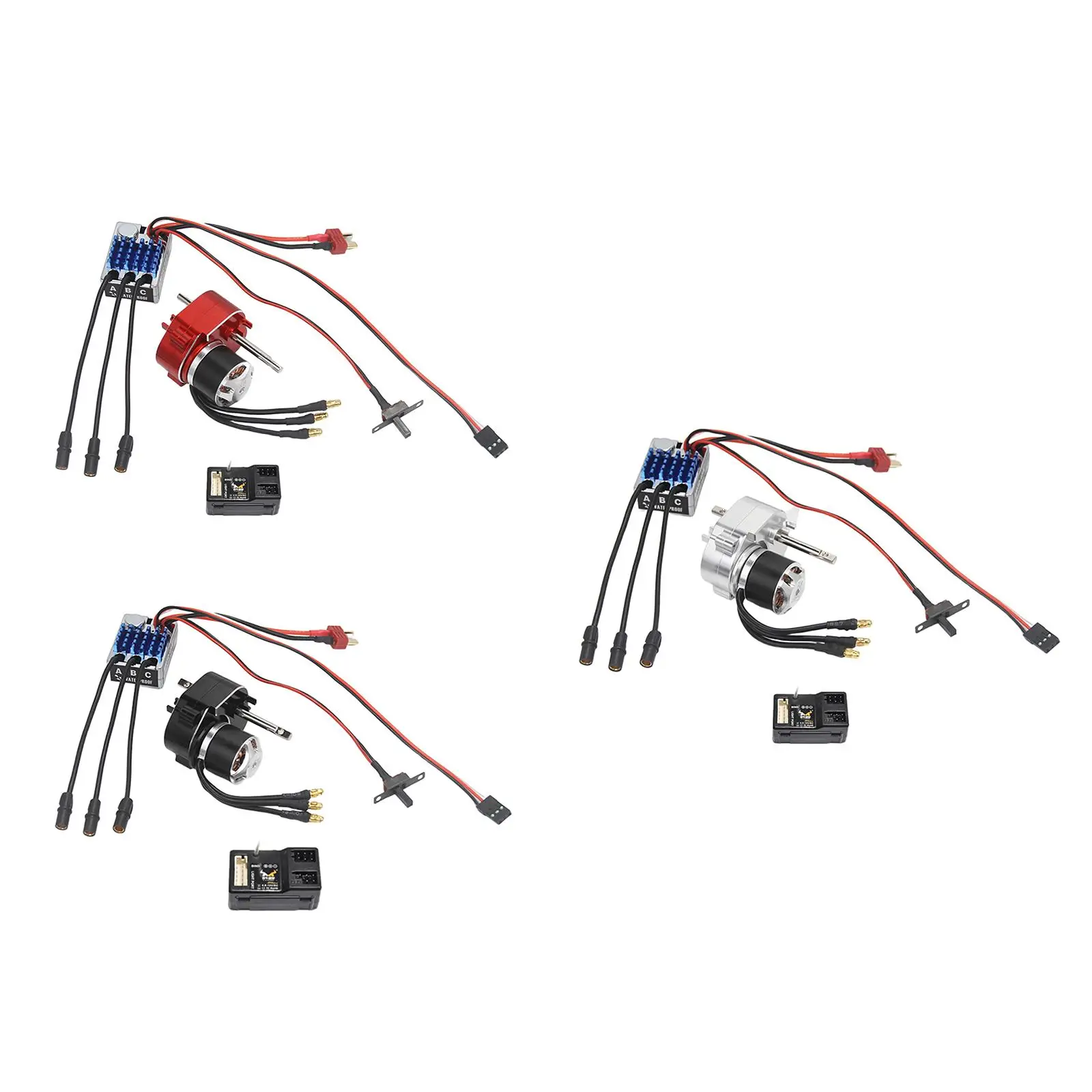 علبة تروس محرك بدون فرشاة ESC مجموعة استبدال وحدة تحكم في السرعة الكهربائية سهلة التركيب محرك 23222600kv لـ MN78 MN82 MN168 #3