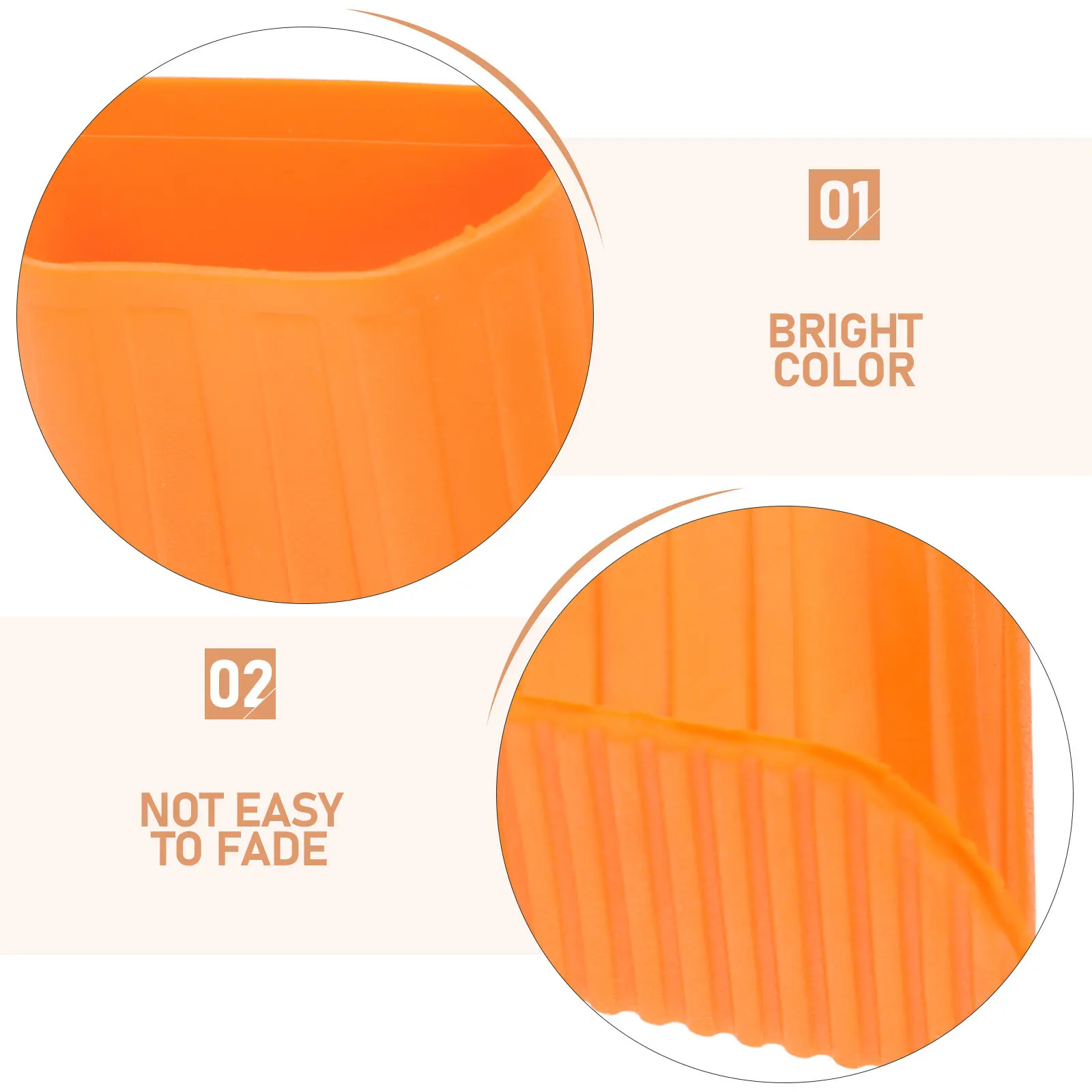 Ladder Foot Caps Replacement – 4pcs Orange Rubber Stabilizer Covers for Folding & Telescoping Ladders