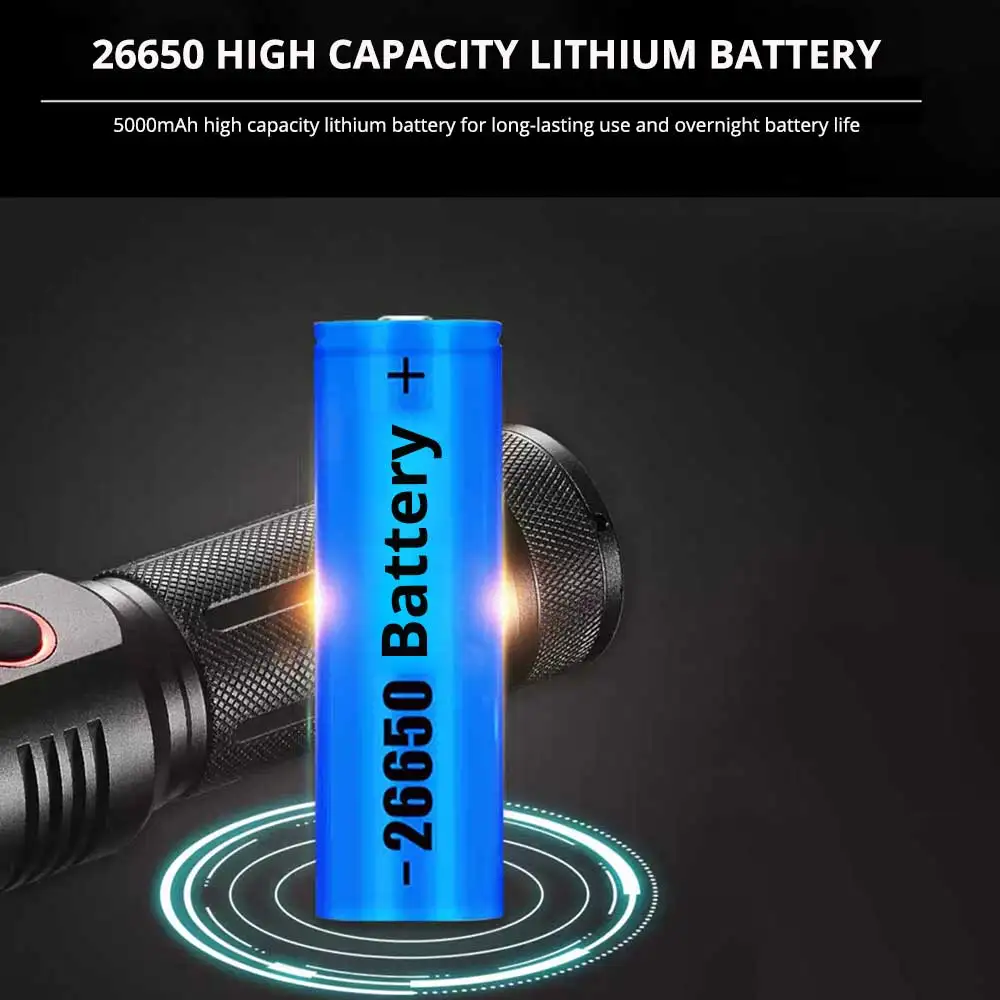 80W White Laser Powerful LED Flashlight 26650 Rechargeable Ultra Bright Torch Lamp Shot Long 5000m High Power Tactical Lanterns