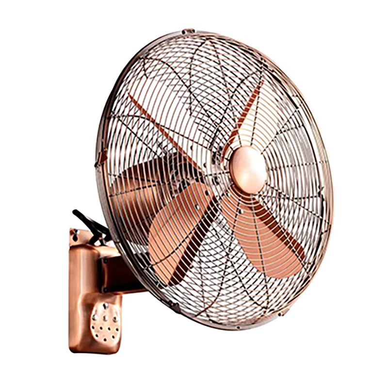 

Настенный вентилятор. Винтажный металлический осциллирующий вентилятор 100. ° Регулируемый 3-скоростной вентилятор с мощным потоком воздуха для охлаждения домашнего кафе-ресторана
