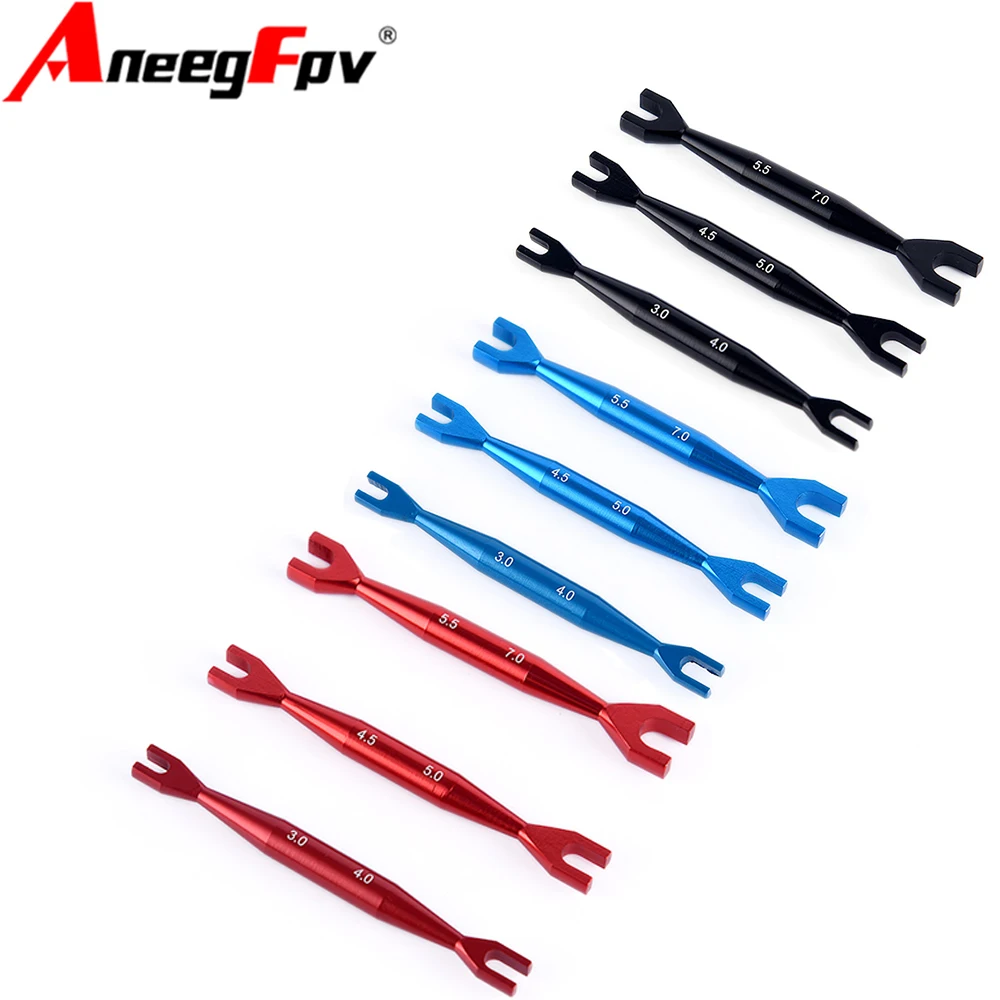 3pcs Wrench 5.5-7mm  4.5-5mm 3-4mm Double End Universal Spanner Open End Wrenches For Rc Crawler Car HSP Traxxas  Axial SCX10