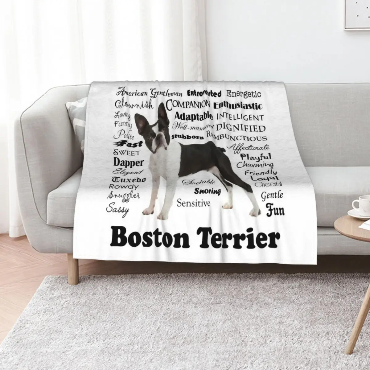 Boston Terrier Traits Throw Blanket Kid'S Winter beds Plaid Luxury Brand for winter Thins Blankets