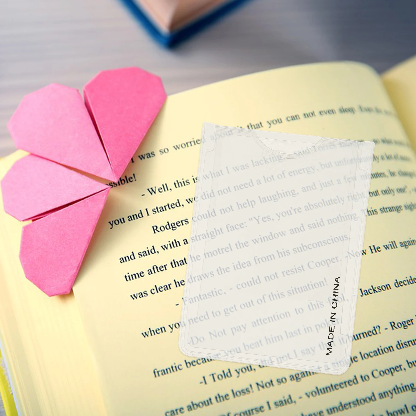 

65x90mm Card Magnifier Bookmark 3X Portable PVC Lens Wallet Credit Menu Travel Fresnel Plastic Thin Lightweight