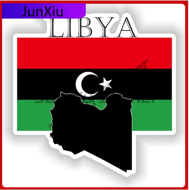 

Libya Badge Funny Boat UV Resistant Sticker Vinyl Accessories Decals Stickers Anime Symbol Scratch Trendy Anti Vinyl Contour
