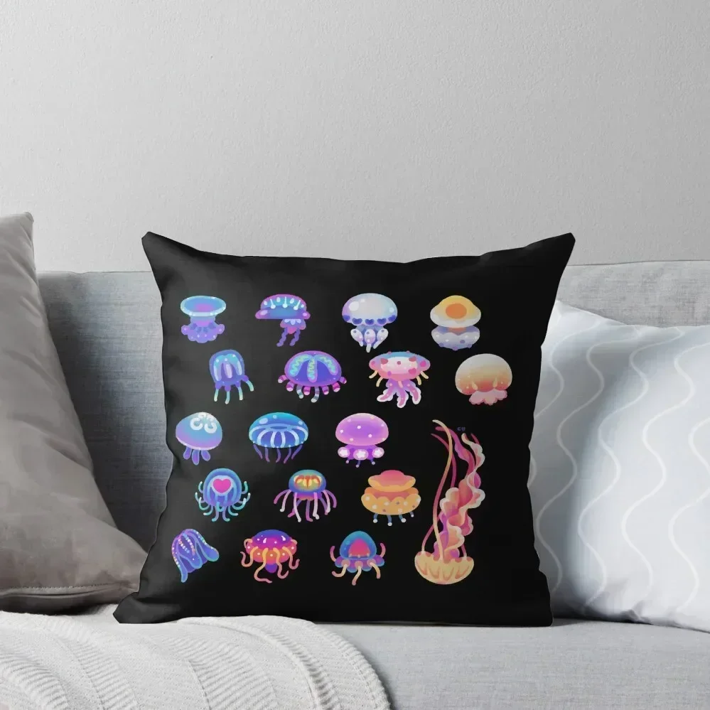 

Jellyfish Day Throw Pillow Christmas Pillow Covers Cushions Home Decor Embroidered Cushion Cover pillow pillowcase