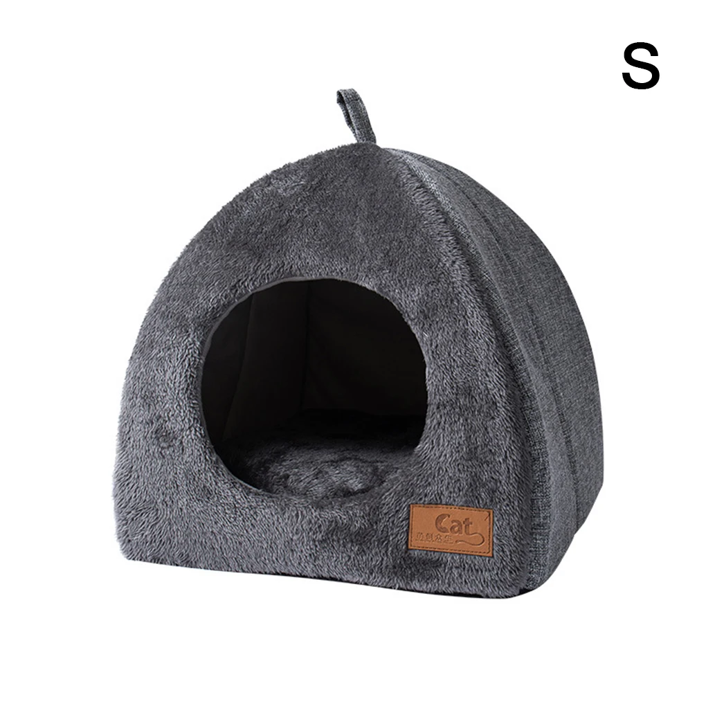 Grey Durable And Long-lasting Pet Bed Cats And Small Pets Easy To Clean Cat Sleeping Cave House