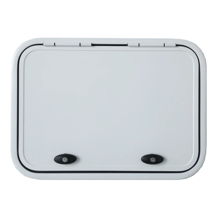 Aluminum Alloy RV Caravan Camper Trailer Baggage Door With Lock Gas Support Rod And Installation Box