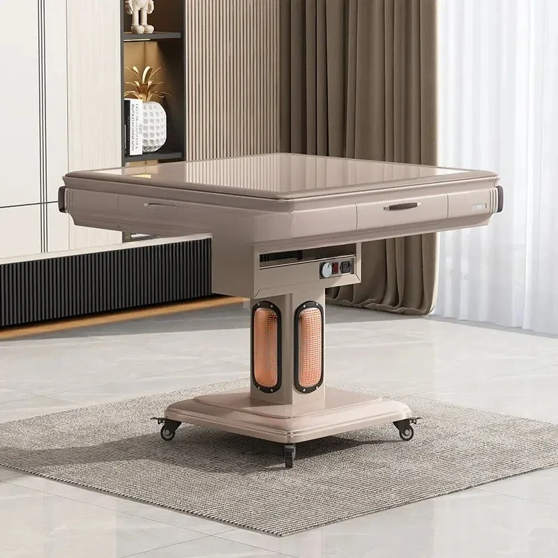 

Mahjong Machine Automatic Household Dining Table Dual-Purpose in One Folding Smart Mahjong Table Five-Piece Set Heater Linen