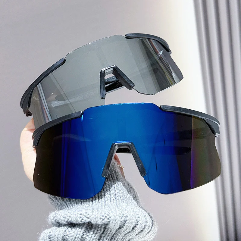 10PCS New Outdoor Windproof Men's and Women's Cycling Motorcycle Sunglasses with Large Sunshade Frame Sports Sunglasses