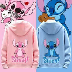 Parent child clothing Stitch Cartoon Anime periphery Mother daughter hoodie in Spring and Autumn new style Parent child hoodie