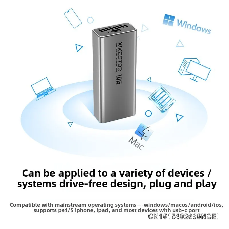 Zuno Choice】XikeStor SKN-U310GT USB To 10G Network Adapter RJ45