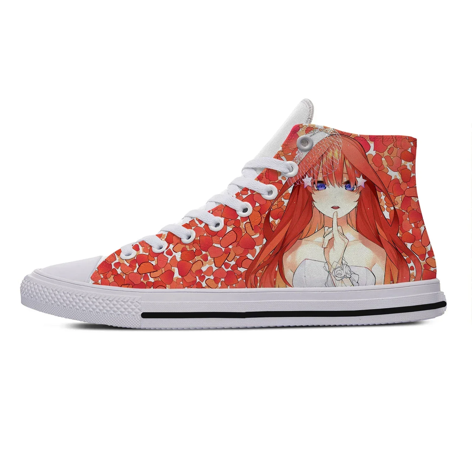 

The Quintessential Quintuplets High Top Sneakers Men Women Teenager Casual Shoes Canvas Running Shoes 3D Print Lightweight Shoe