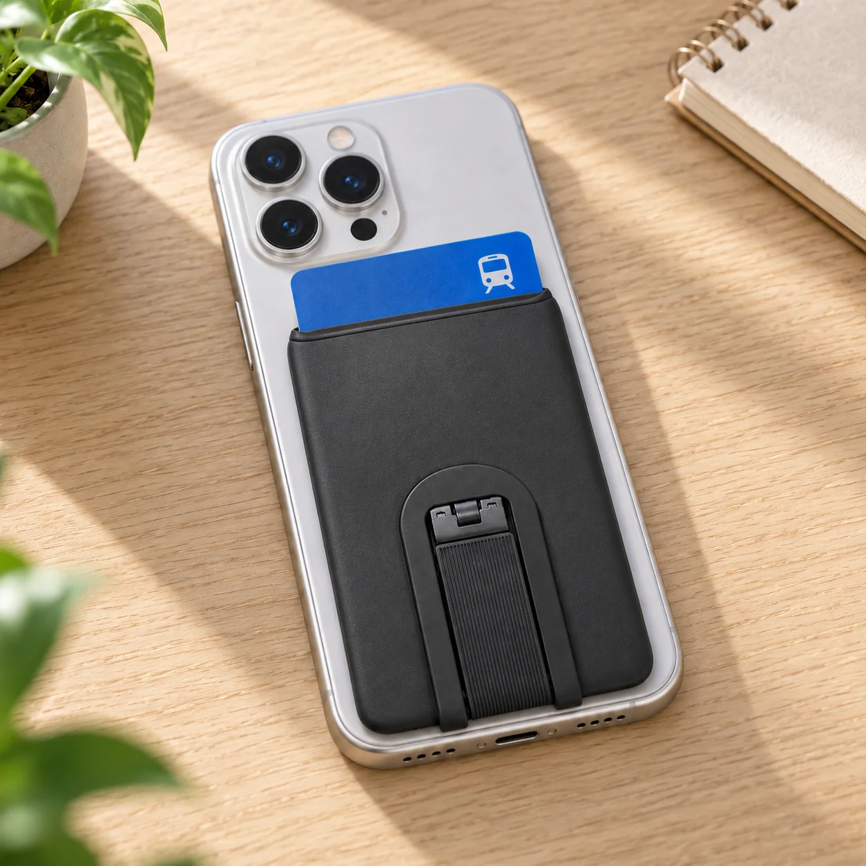 Modischer Mini-Silikon-Telefikkartenhalter, ultradünner Aufkleber auf der Rückseite für Telefone, Samsung, ideal für Buskarten, Ausweise und Bankkarten – Detail 9