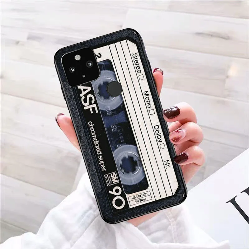 Vintage Cassette Tape Retro Phone Case for Google Pixel 10 9 Pro XL 9A 8 7 6 Pro Pixel 8A 7A 6A Pixel 8 7 6 5 Funda