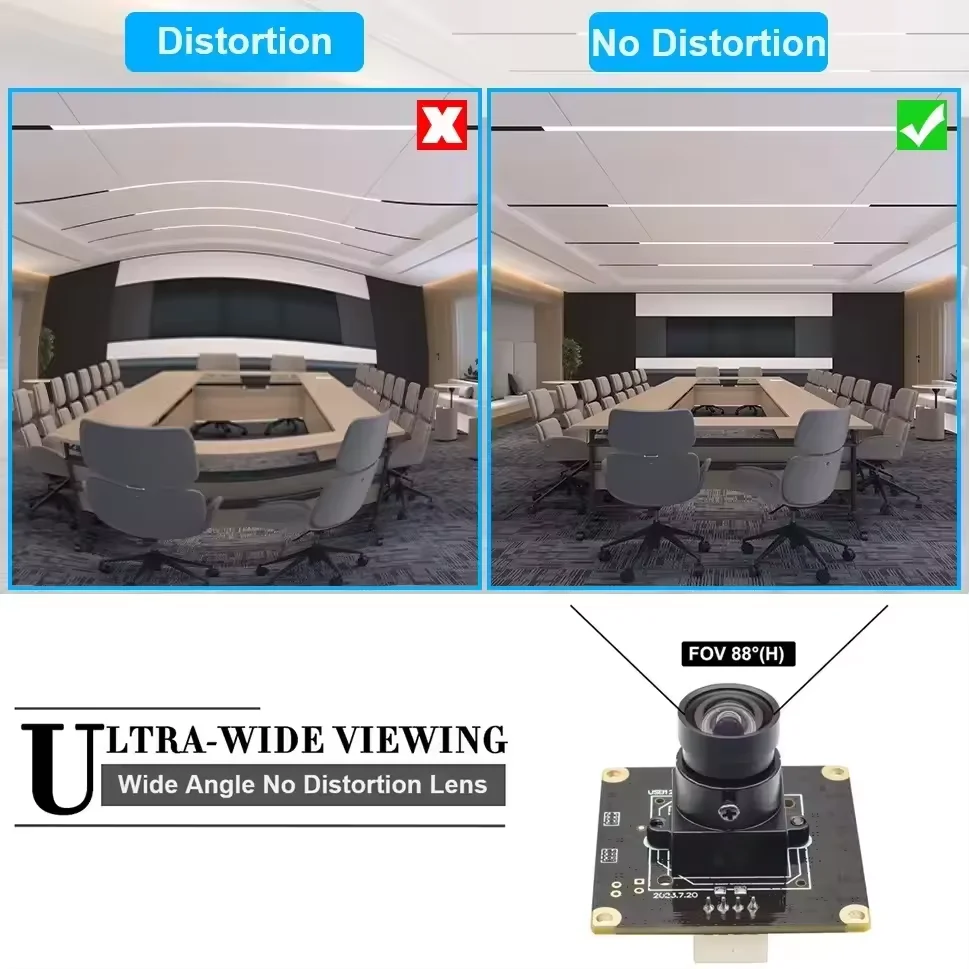 ELP 1080P 120fps High Speed USB Camera Module 12MP 4K USB Webcam Wide Angle No Distortion Lens Industrial USB Security Camera