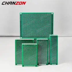 20 pezzi scheda PCB a doppia faccia (2X8 3X7 4X6 5X7) kit prototipo FR4 stagnato circuito universale stampato Perfboard per saldatura fai da te