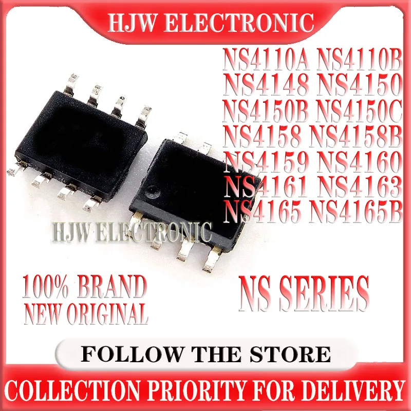 (10pcs) NS4110A NS4110B NS4148 NS4150 NS4150B NS4150C NS4158 NS4158B NS4159 NS4160 NS4161 NS4163 NS4165 NS4165B sop-8 bga Chips