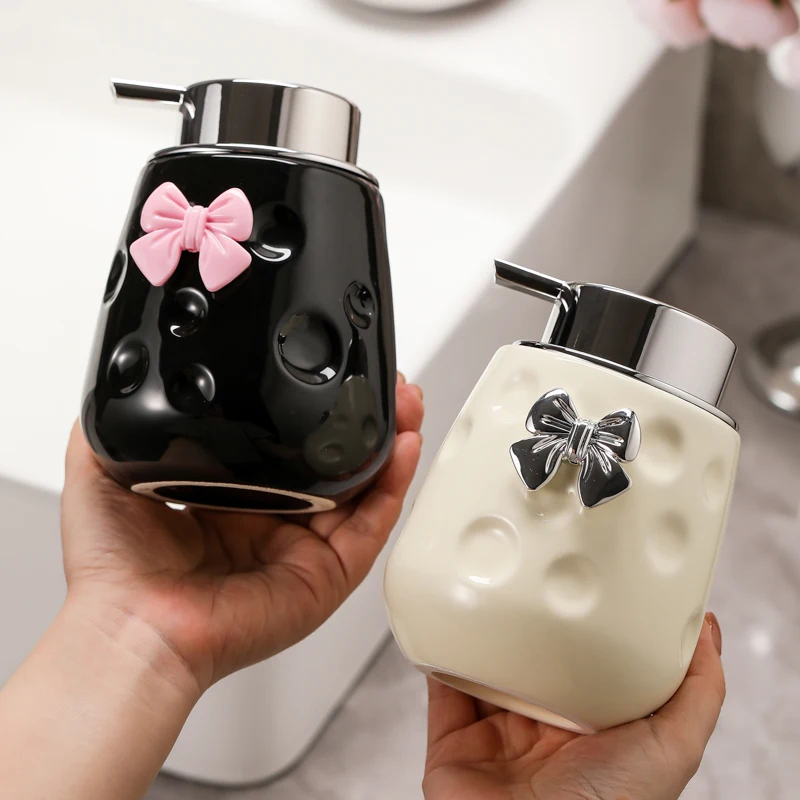 WHYOU-Liquid Soap Dispensers, Lotion Bottle, Emulsion, Latex Hand Wish Bottles, Light Luxury Bathroom Accessories Set