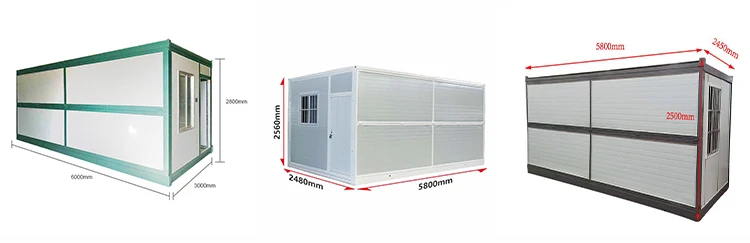 Customized Container House Detachable Portable 10ft 20ft 40ft Luxury Home Modular Prefabricated Flat Pack Container Houses