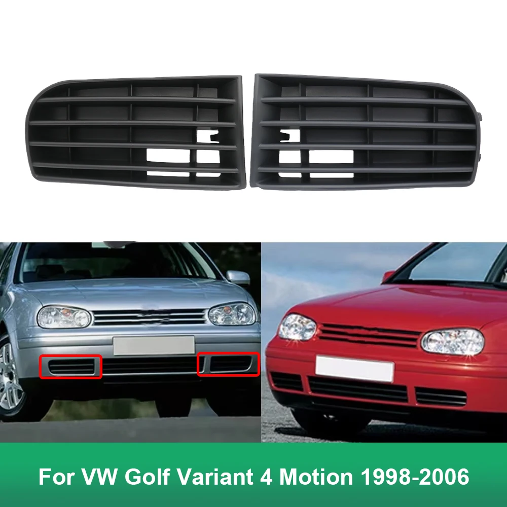 For VW Golf Variant 4 Motion 1998-2006 Front Bumper Fog Light Grille Replacement Fog Light Cover 1J0853665B 1J0853666E