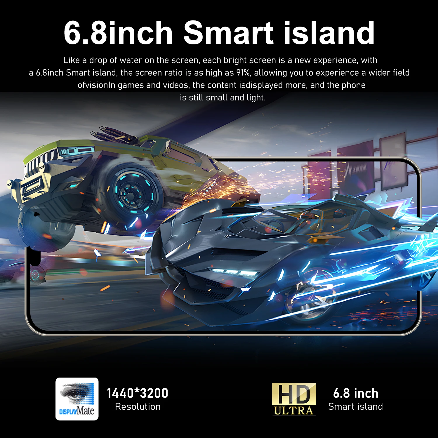 2025 حار i16 برو ماكس جديد 6.8HD الإصدار العالمي الأصلي الذكية المزدوجة بطاقة 6800 مللي أمبير بطارية التعرف على الوجه وظيفة